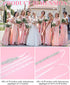 SATINIOR 2 Pieces Rhinestone Bridal Wedding Dress Sash Belt Crystal Diamond Ribbon Wedding Belts for Bridesmaid Wedding Dress (White)...